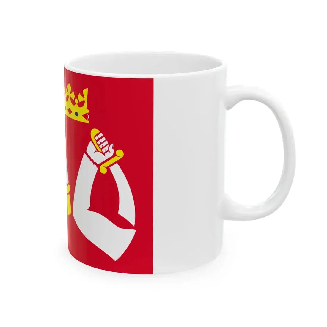 North karelia flag (Finland) White Coffee Mug - Go Mug Yourself