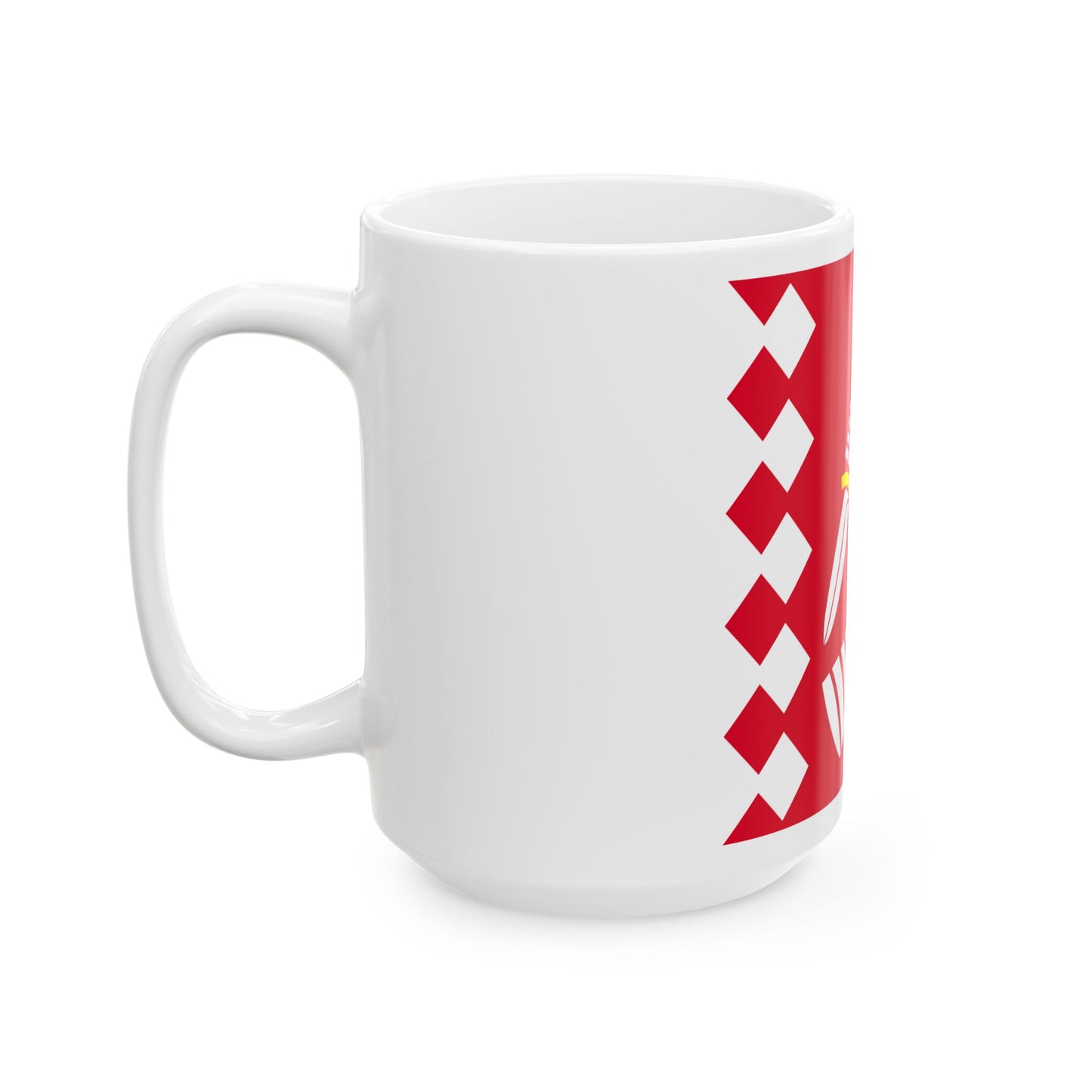 North karelia flag (Finland) White Coffee Mug-Go Mug Yourself