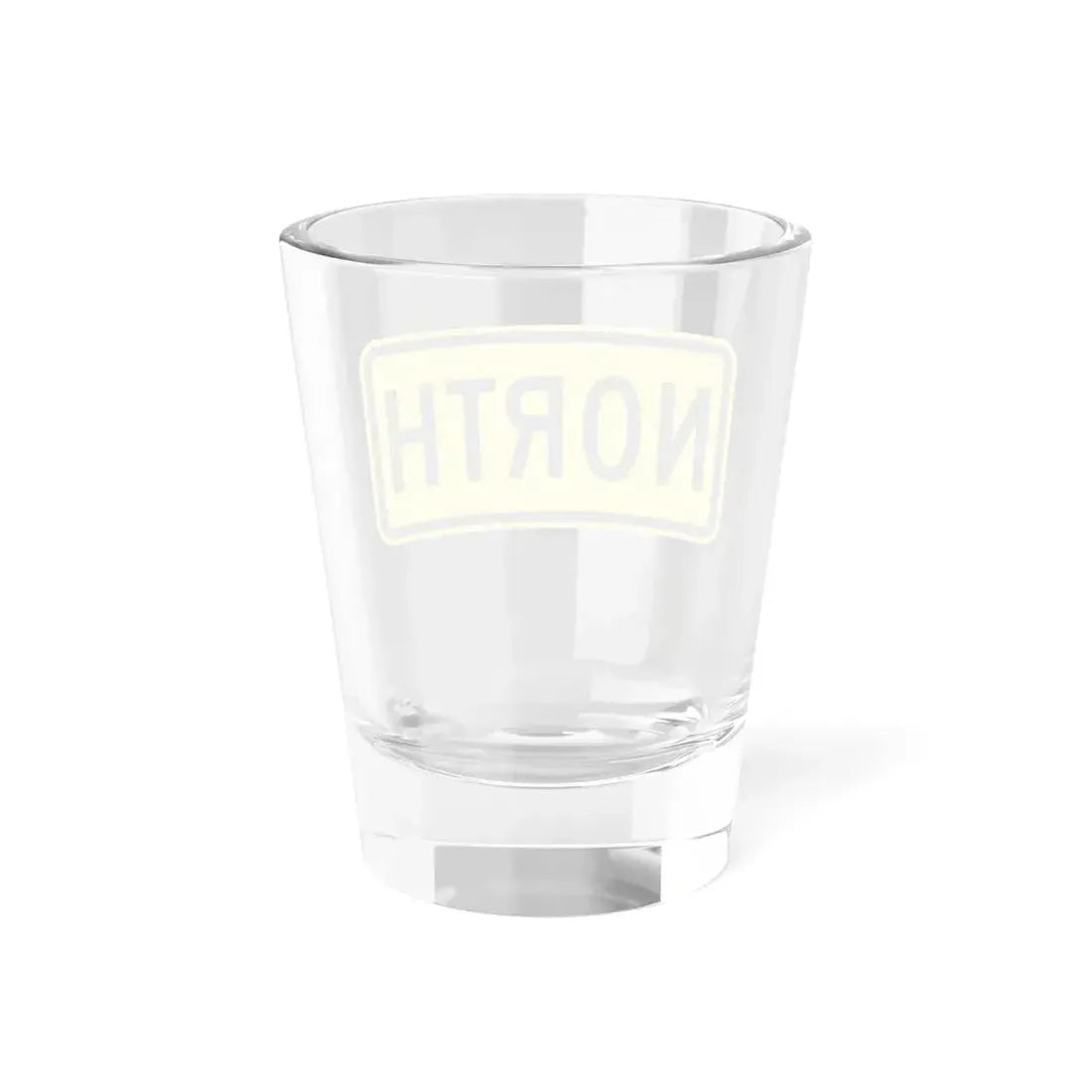 North plate small Wyoming (Wyoming) (Road Sign) Shot Glass 1.5oz - Go Mug Yourself