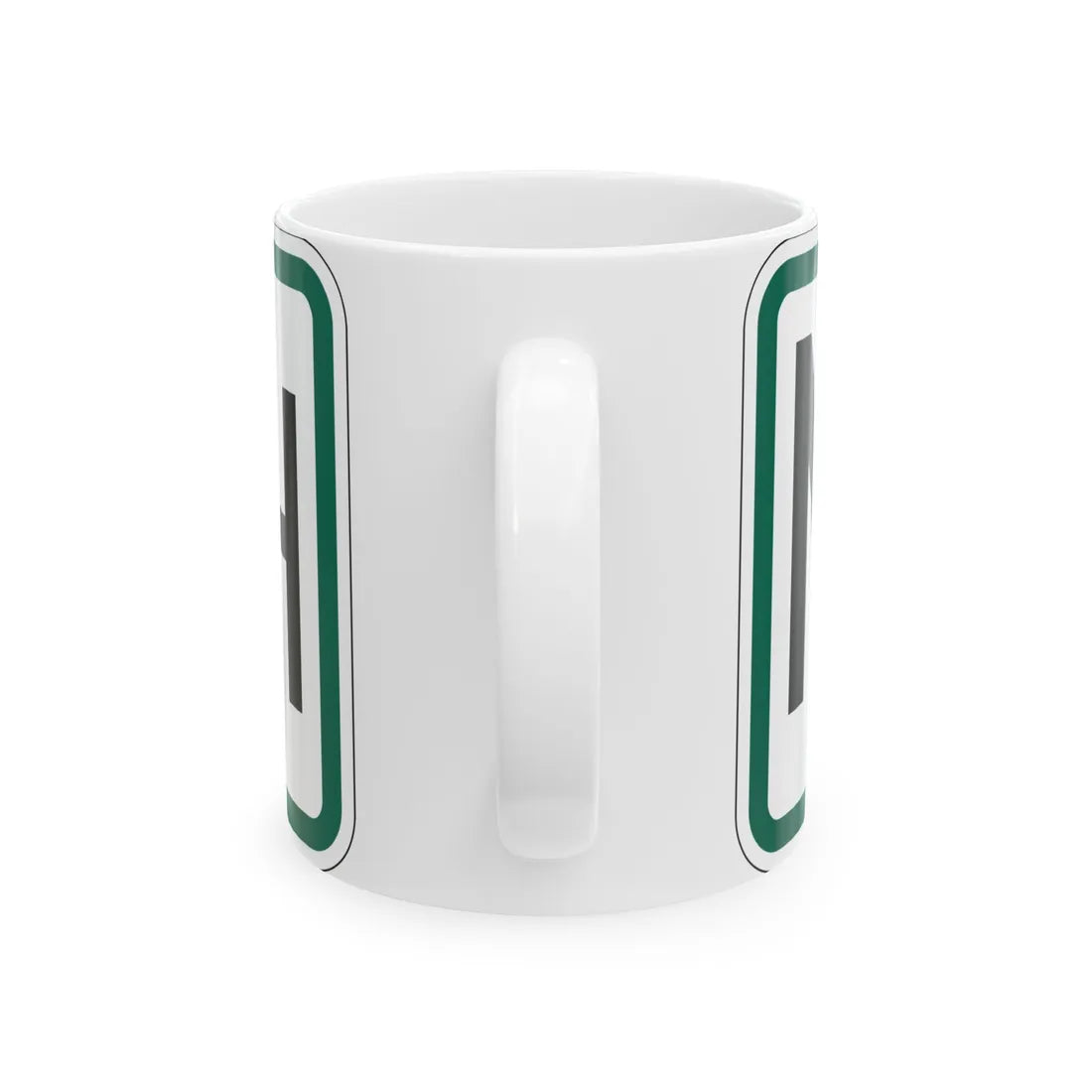 North plate South Dakota (South Dakota) (Road Sign) White Coffee Mug - Go Mug Yourself