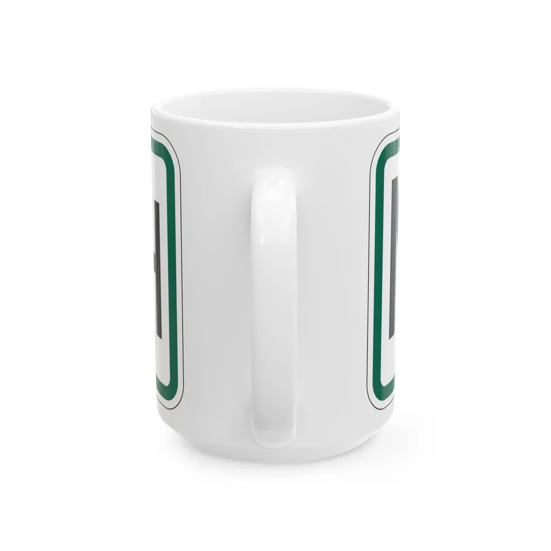 North plate South Dakota (South Dakota) (Road Sign) White Coffee Mug - Go Mug Yourself