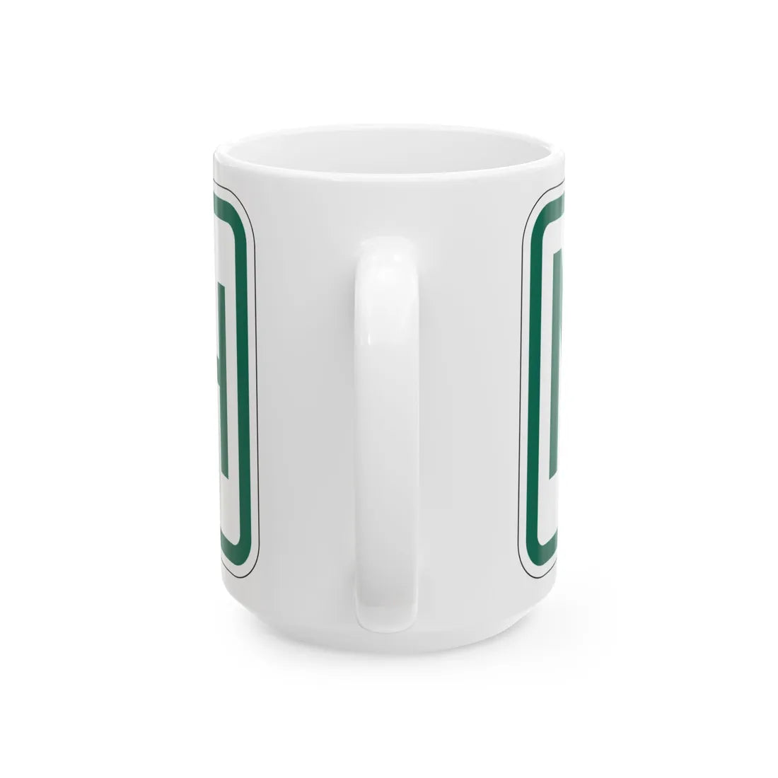 North plate Vermont (Vermont) (Road Sign) White Coffee Mug - Go Mug Yourself
