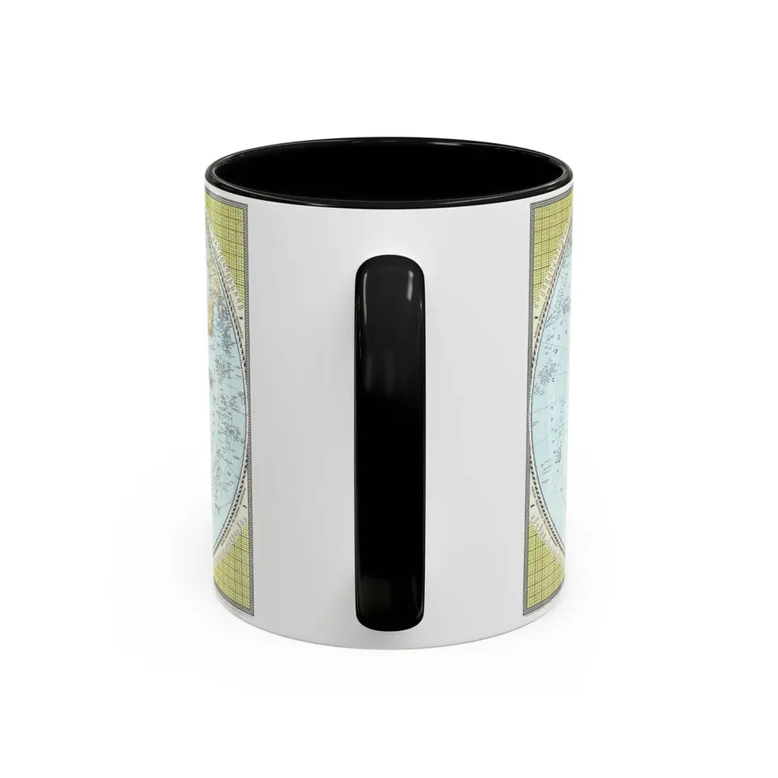 Northern and Southern Hemispheres (1943) (Map) Accent Coffee Mug - Go Mug Yourself