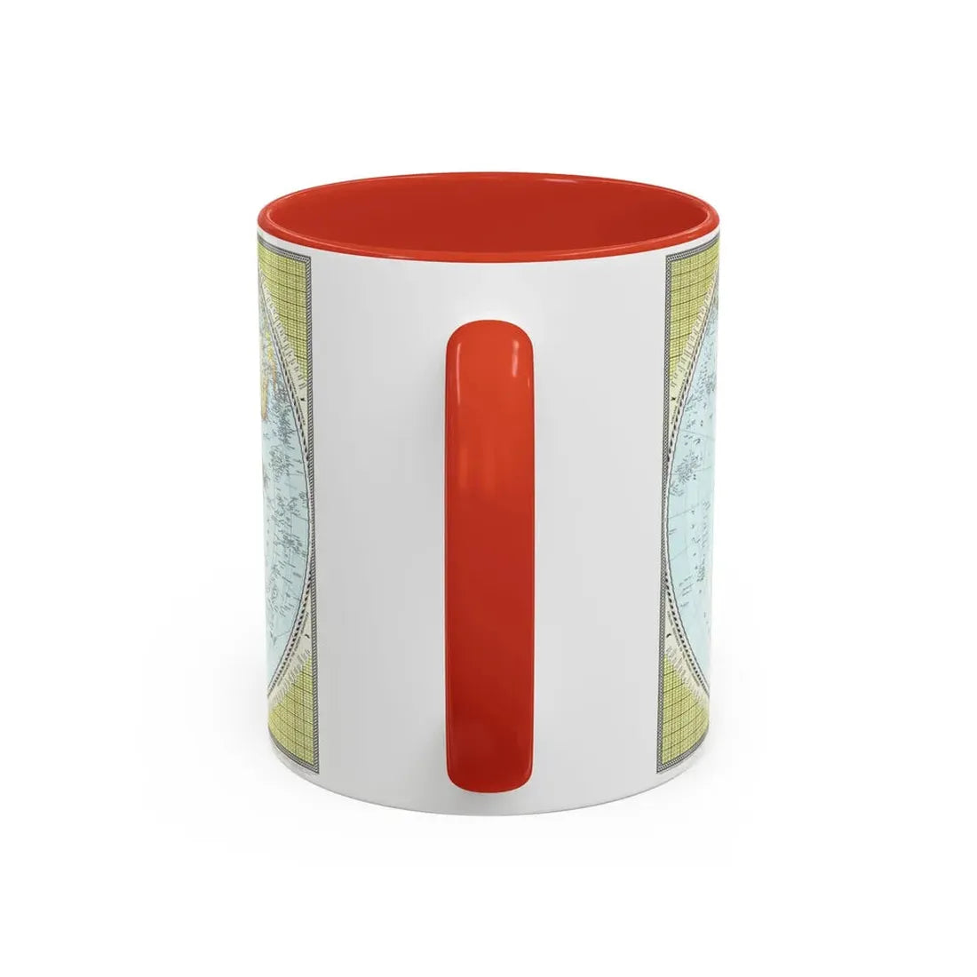 Northern and Southern Hemispheres (1943) (Map) Accent Coffee Mug - Go Mug Yourself