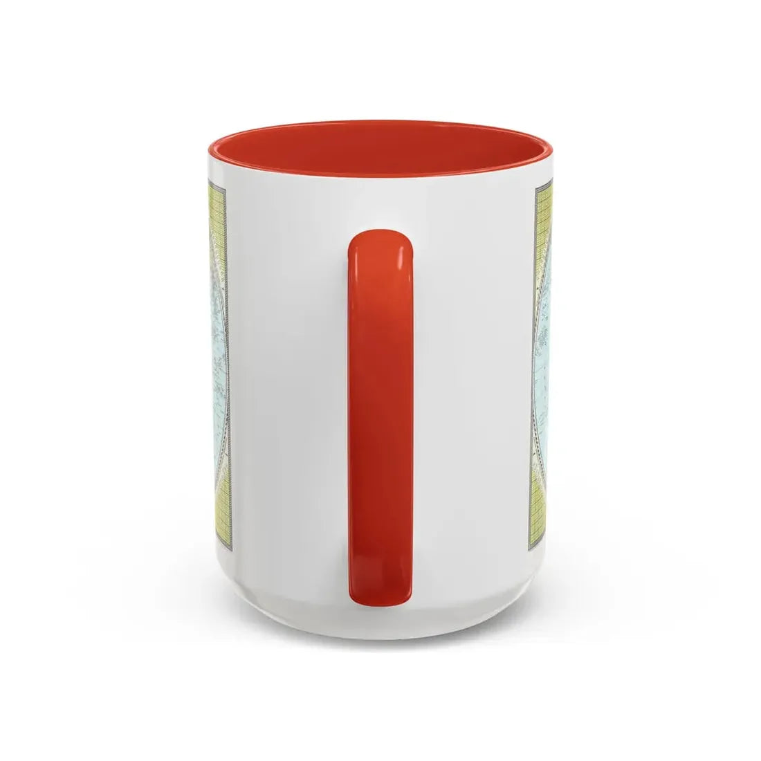 Northern and Southern Hemispheres (1943) (Map) Accent Coffee Mug - Go Mug Yourself