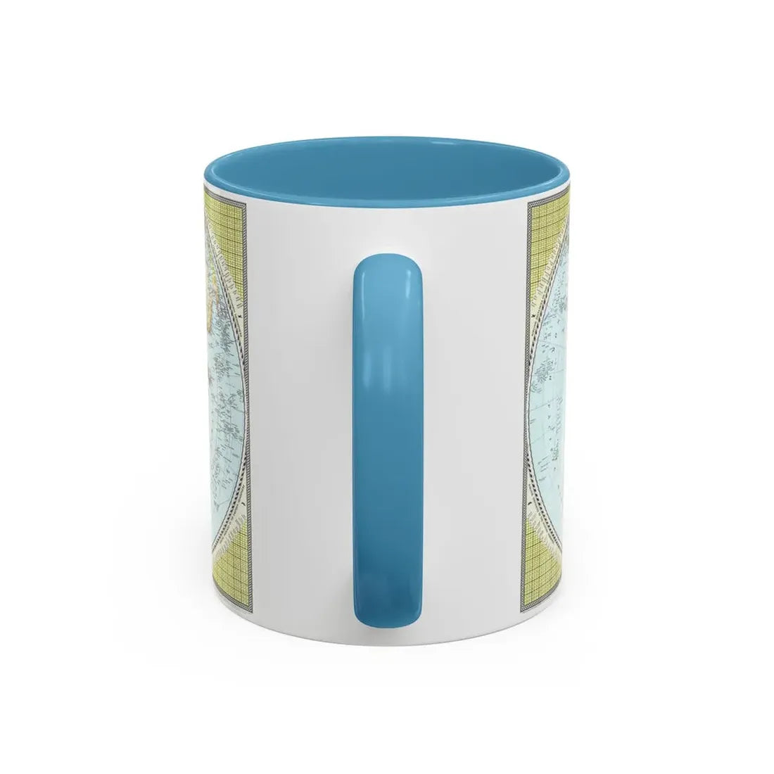 Northern and Southern Hemispheres (1943) (Map) Accent Coffee Mug - Go Mug Yourself