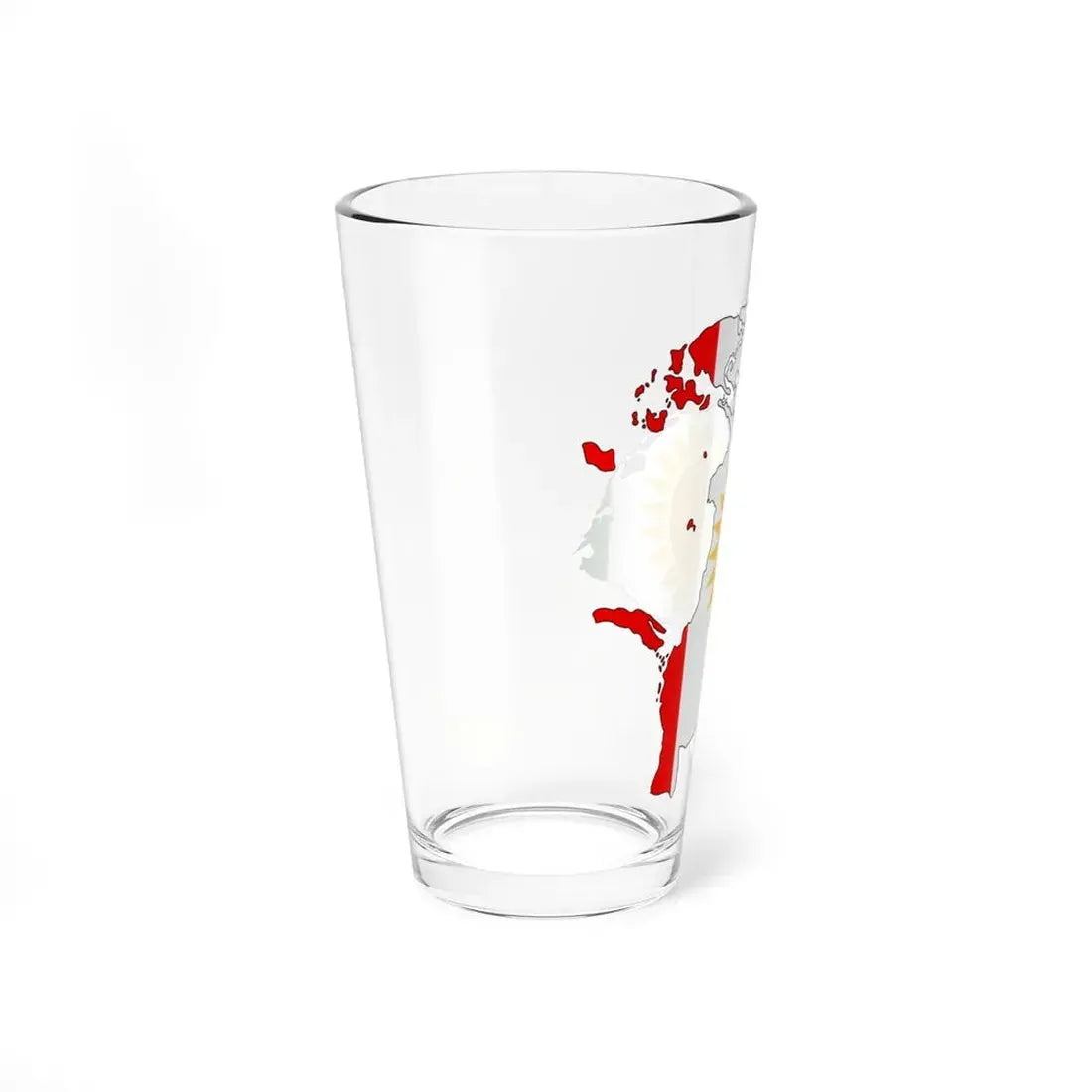 Northern Province Flag-map (Sri Lanka) Pint Glass 16oz - Go Mug Yourself