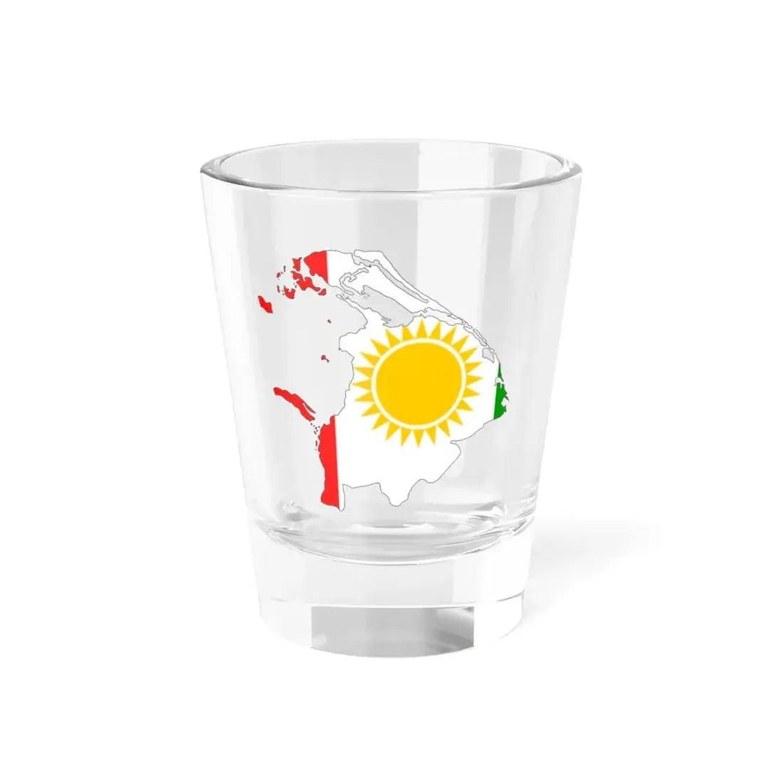 Northern Province Flag-map (Sri Lanka) Shot Glass 1.5oz 1.5oz - Go Mug Yourself