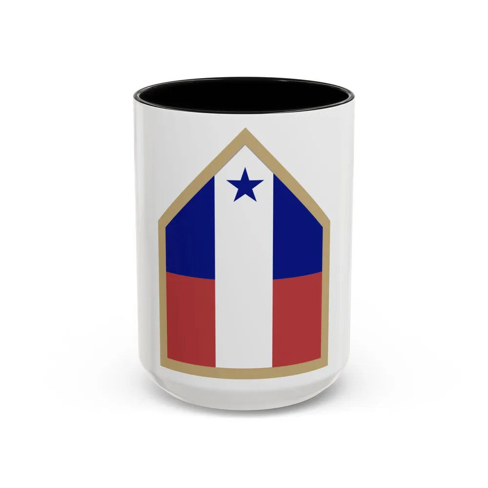 Northwest Service Command (U.S. Army) Accent Coffee Mug-15oz-Black-Go Mug Yourself