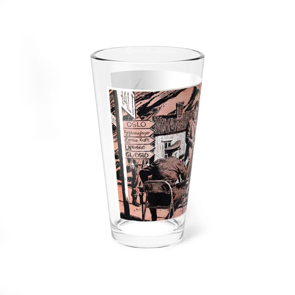 Norway Rendezvouz (2), Blue Book Magazine, April 1951 (Magazine Illustration) Pint Glass 16oz - Go Mug Yourself