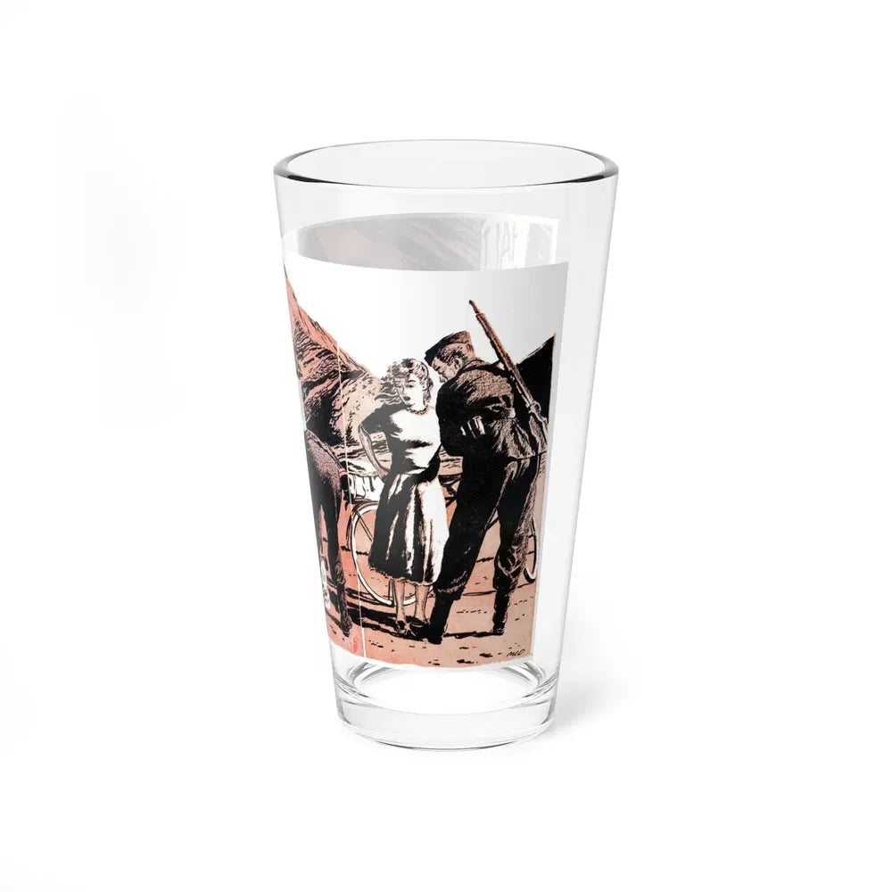 Norway Rendezvouz (2), Blue Book Magazine, April 1951 (Magazine Illustration) Pint Glass 16oz - Go Mug Yourself