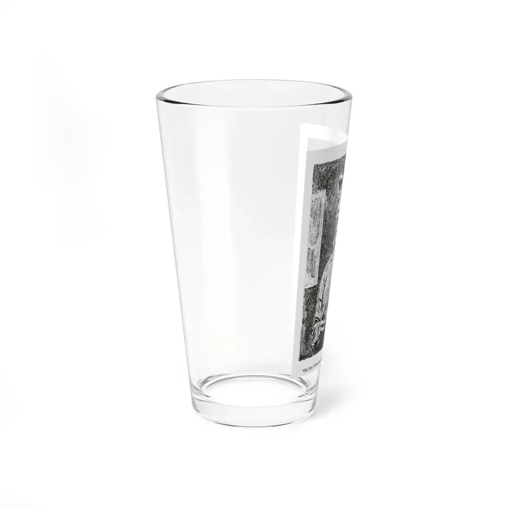 Norway Rendezvouz (3), Blue Book Magazine, April 1951 (Magazine Illustration) Pint Glass 16oz - Go Mug Yourself