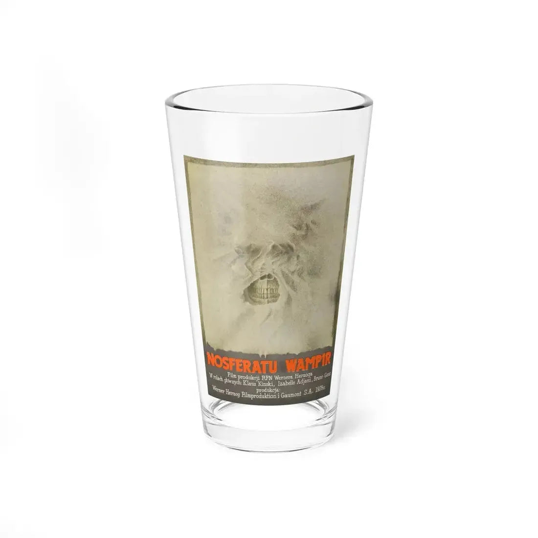 NOSFERATU THE VAMPIRE (POLISH) 1979 Movie Poster - Pint Glass 16oz 16oz - Go Mug Yourself