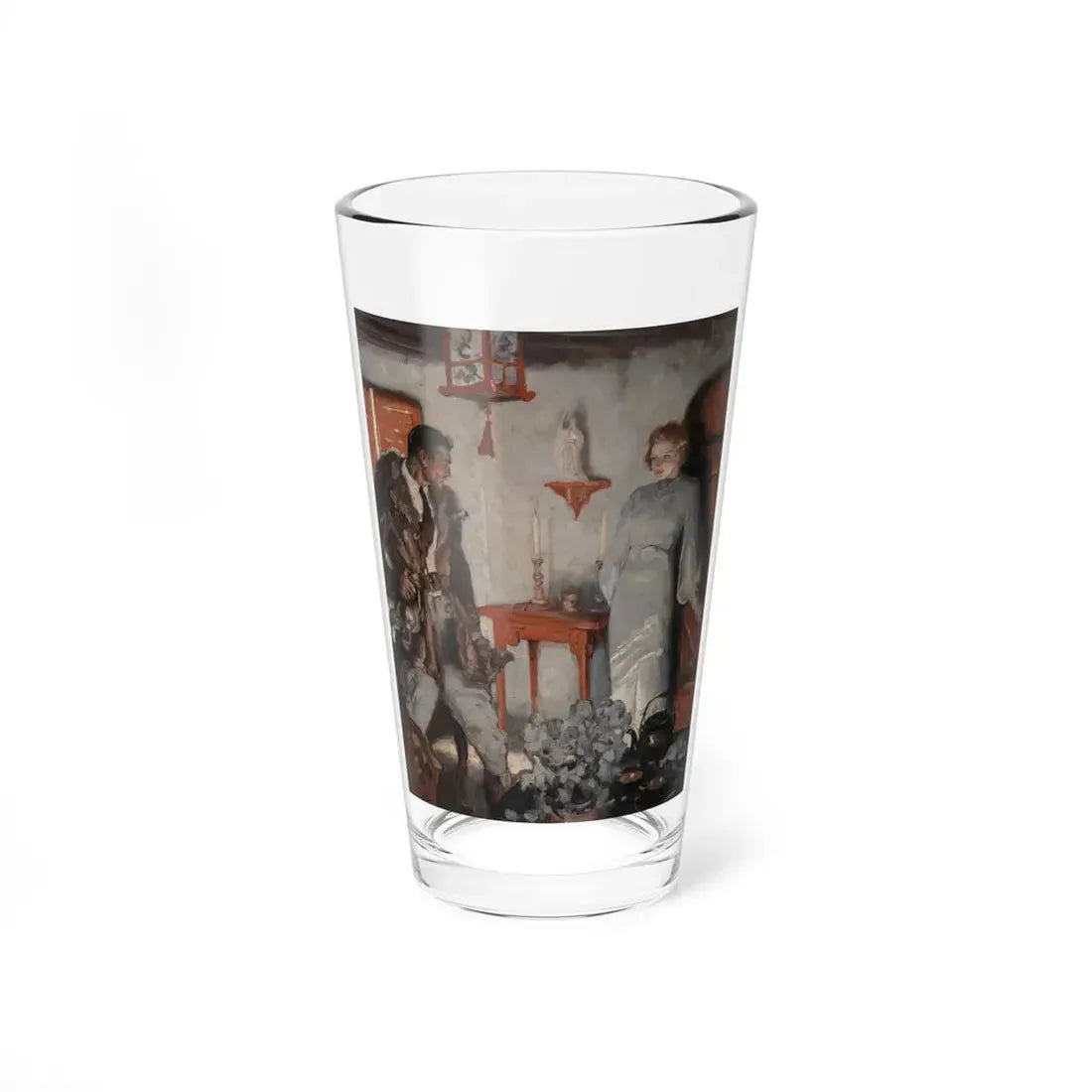Not Any Closer (Magazine Illustration) Pint Glass 16oz 16oz - Go Mug Yourself