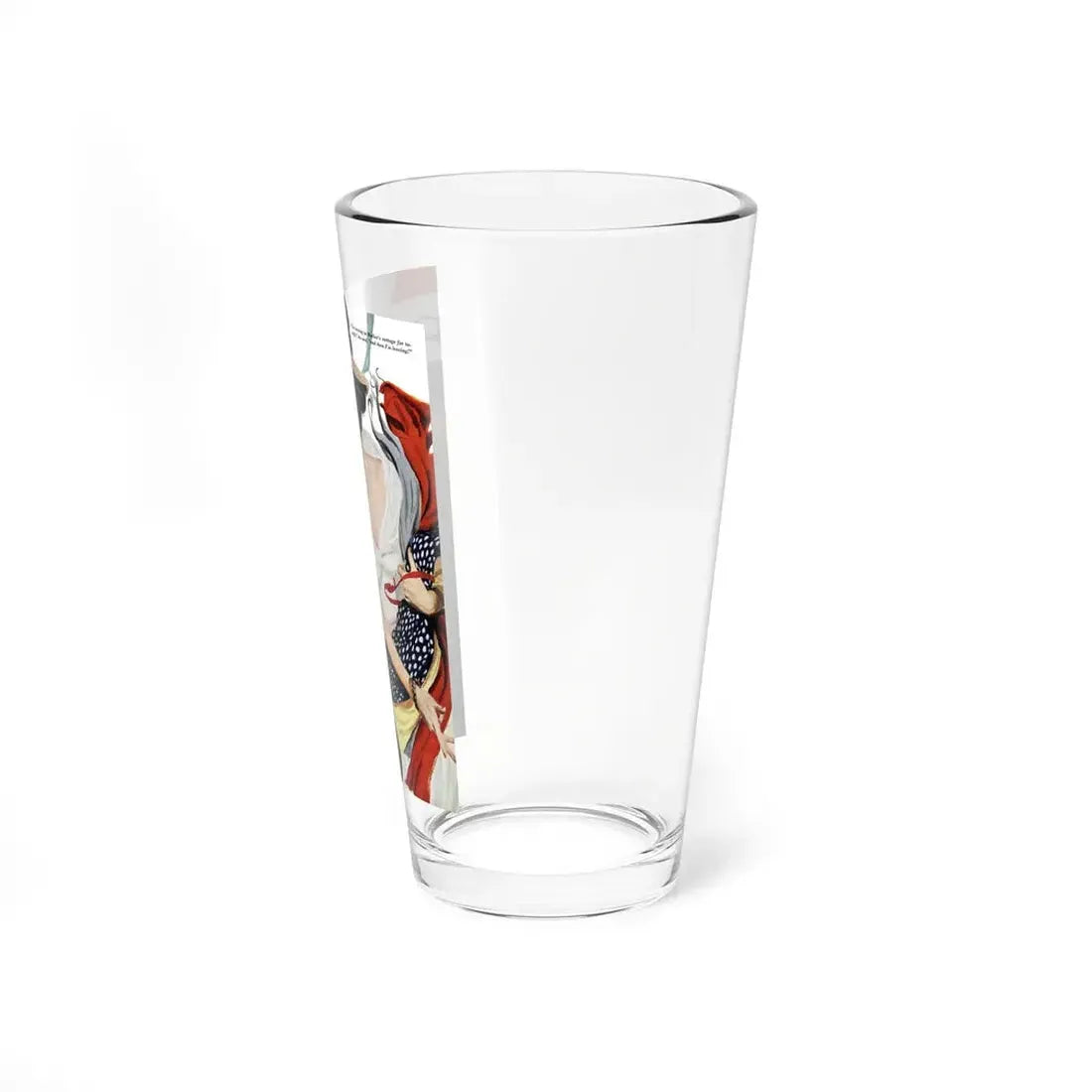 Not Necessarily Permanent, Redbook, November 1950 (Magazine Illustration) Pint Glass 16oz - Go Mug Yourself