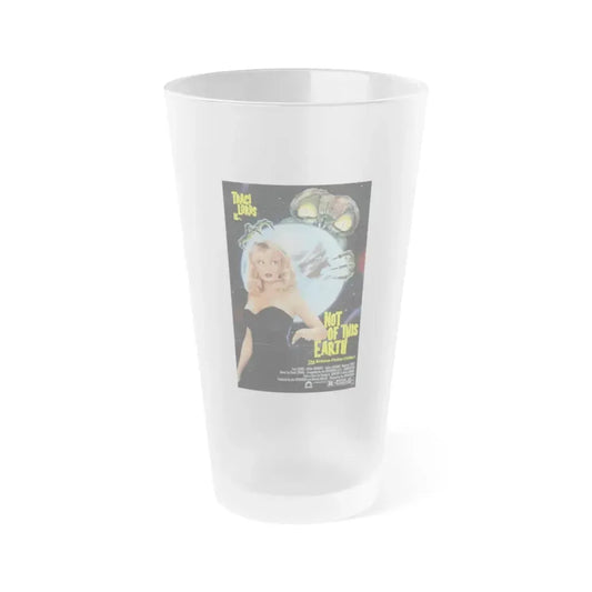 NOT OF THIS EARTH 1988 Movie Poster - Frosted Pint Glass 16oz 16oz Frosted - Go Mug Yourself