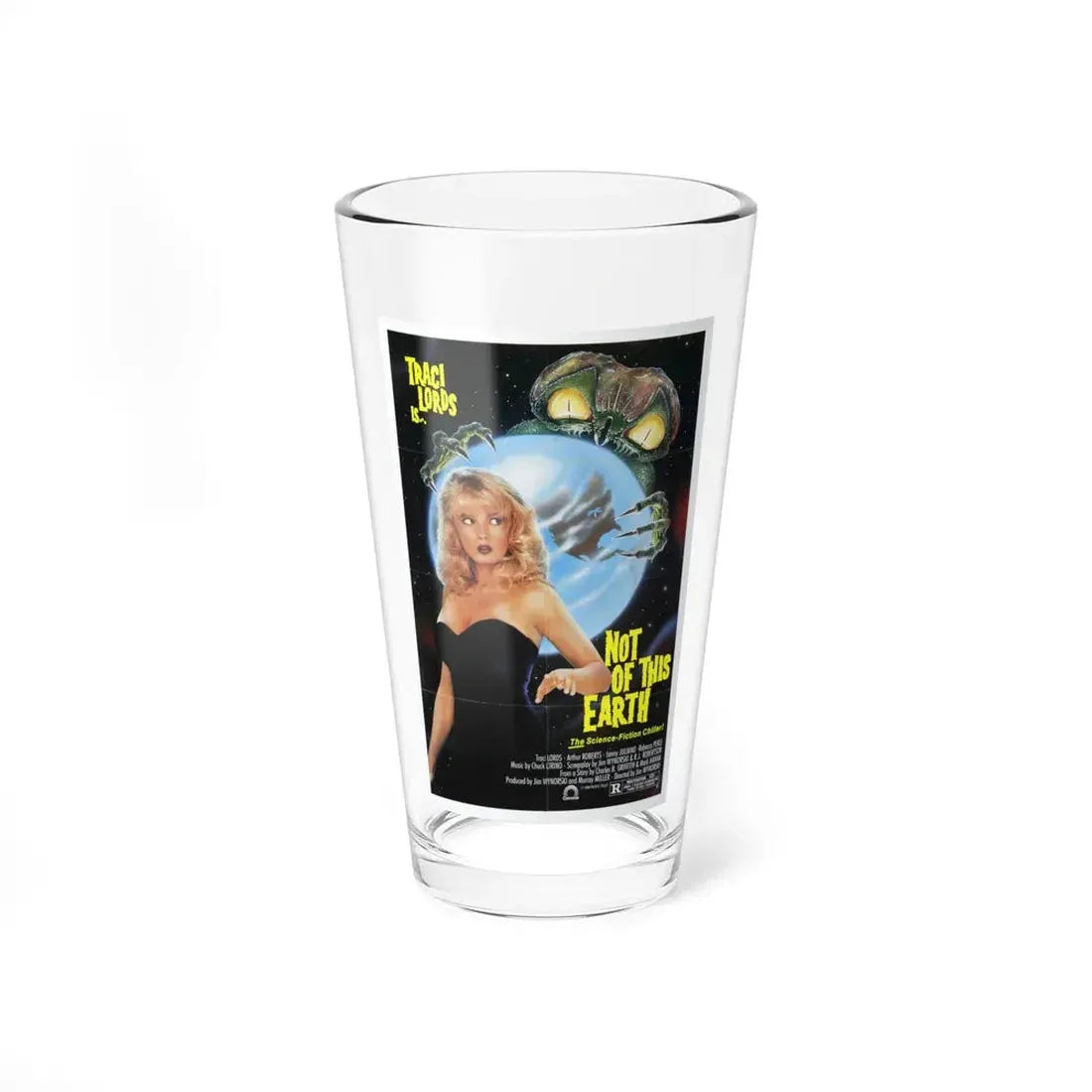 NOT OF THIS EARTH 1988 Movie Poster - Pint Glass 16oz 16oz - Go Mug Yourself