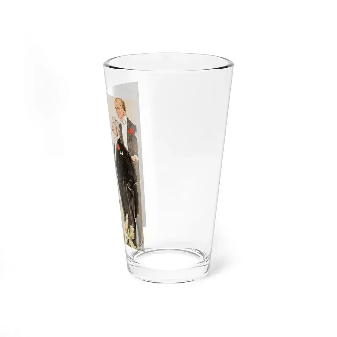 Not Pleased (Magazine Illustration) Pint Glass 16oz - Go Mug Yourself