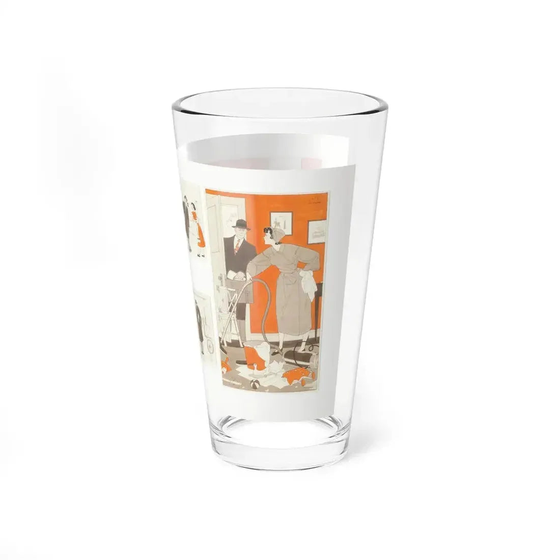 Not So Nice to Come Home To, Redbook illustrations, November 1949 (Magazine Illustration) Pint Glass 16oz - Go Mug Yourself