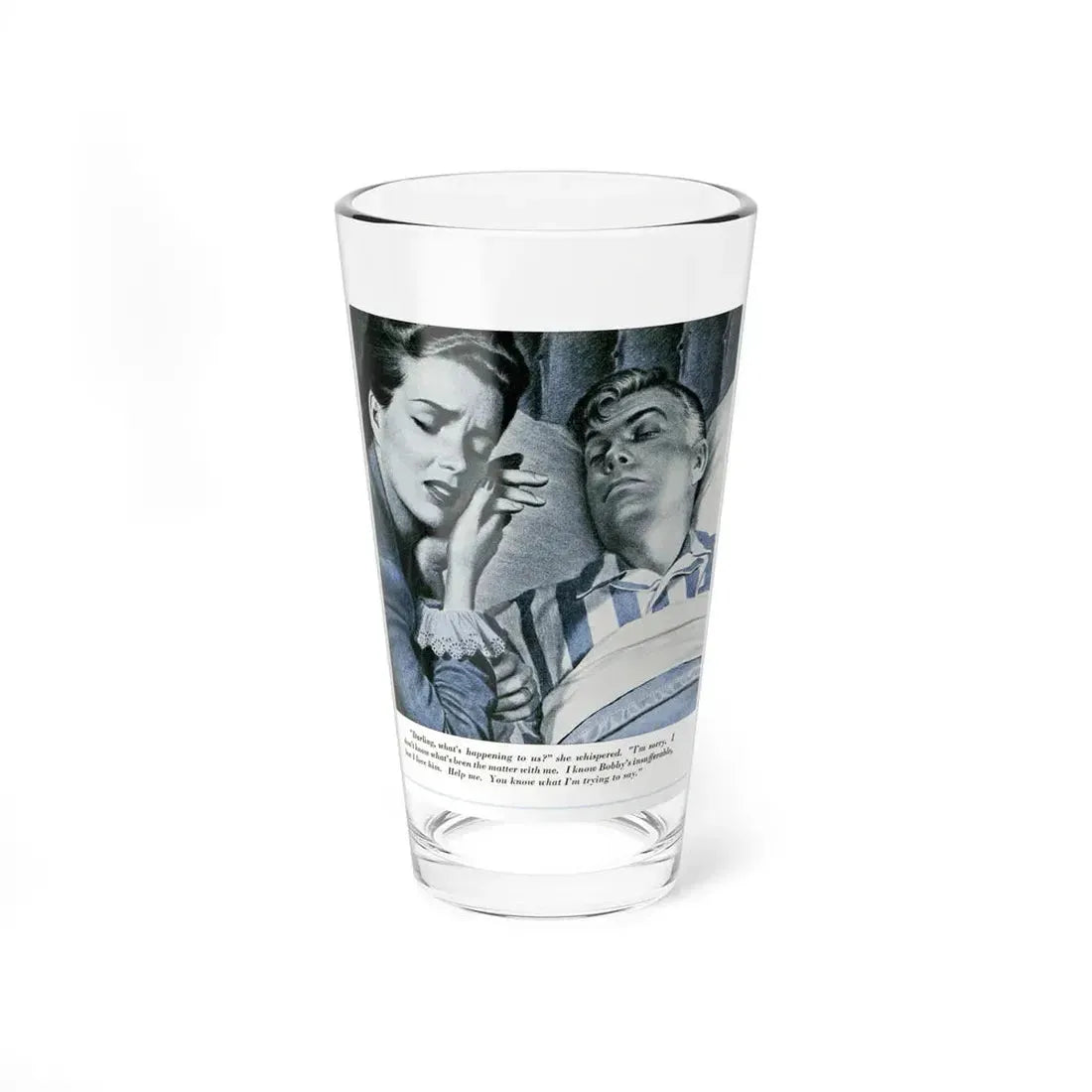 Not Yours Or Mine, But Ours (1), Redbook, March 1947 (Magazine Illustration) Pint Glass 16oz 16oz - Go Mug Yourself