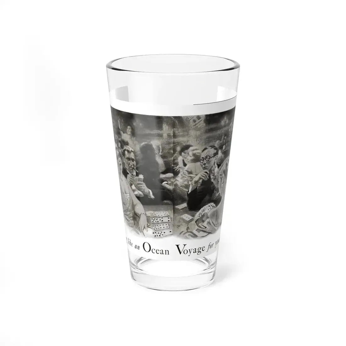 Nothing like an Ocean Voyage for your Health, Cosmopolitan, September 1930 (Magazine Illustration) Pint Glass 16oz 16oz - Go Mug Yourself