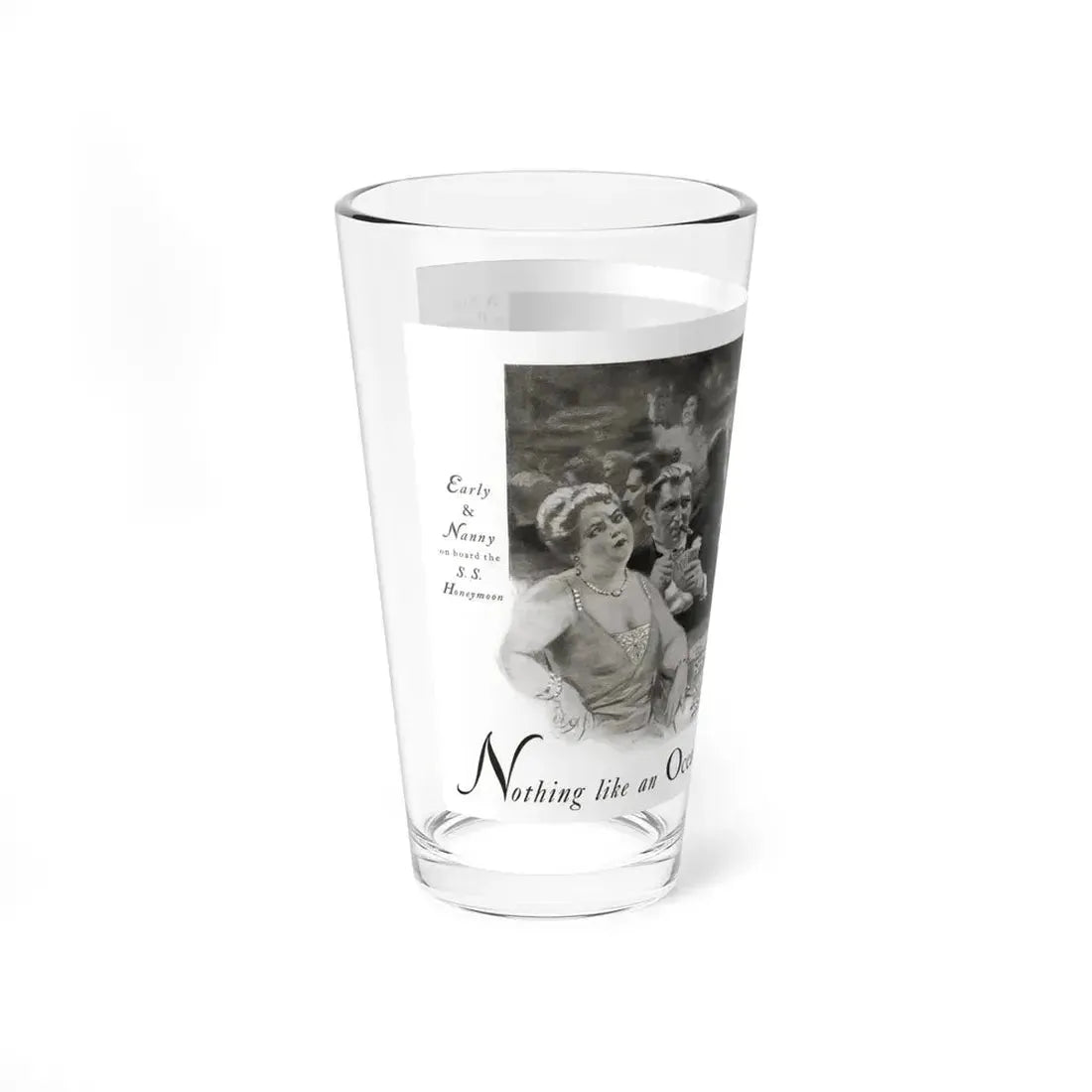 Nothing like an Ocean Voyage for your Health, Cosmopolitan, September 1930 (Magazine Illustration) Pint Glass 16oz - Go Mug Yourself