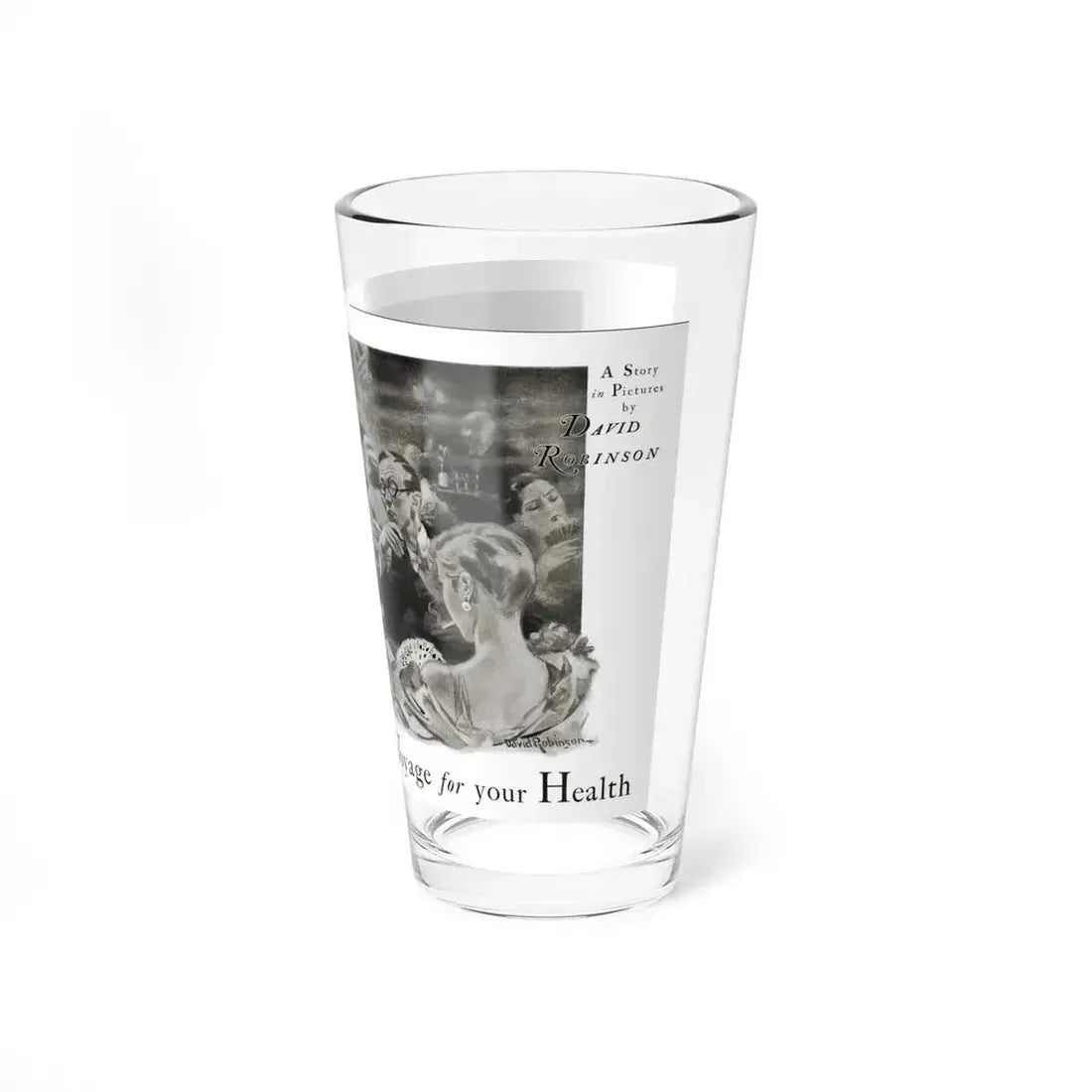 Nothing like an Ocean Voyage for your Health, Cosmopolitan, September 1930 (Magazine Illustration) Pint Glass 16oz - Go Mug Yourself