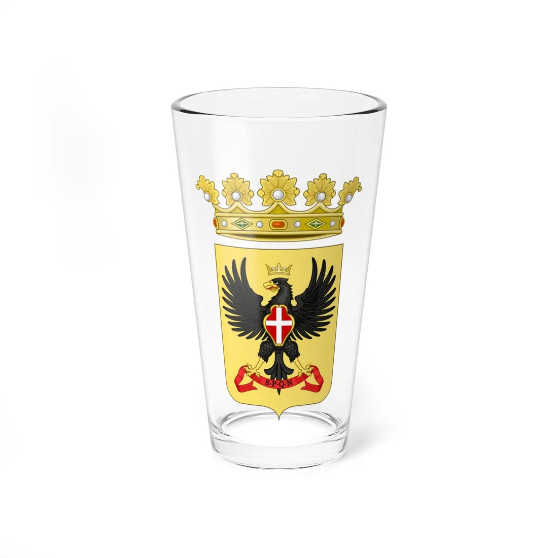 Noto-Stemma (Italy) (Coat of Arms) Pint Glass 16oz 16oz - Go Mug Yourself