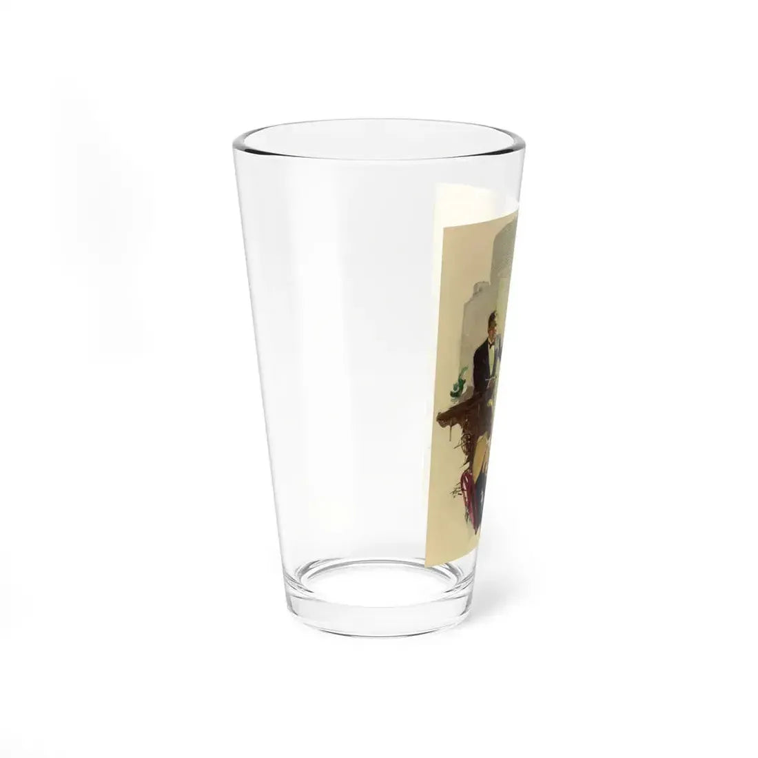 Now a 3, General Electric All-Steel Refrigerator ad illustration, 1930 (Magazine Illustration) Pint Glass 16oz - Go Mug Yourself