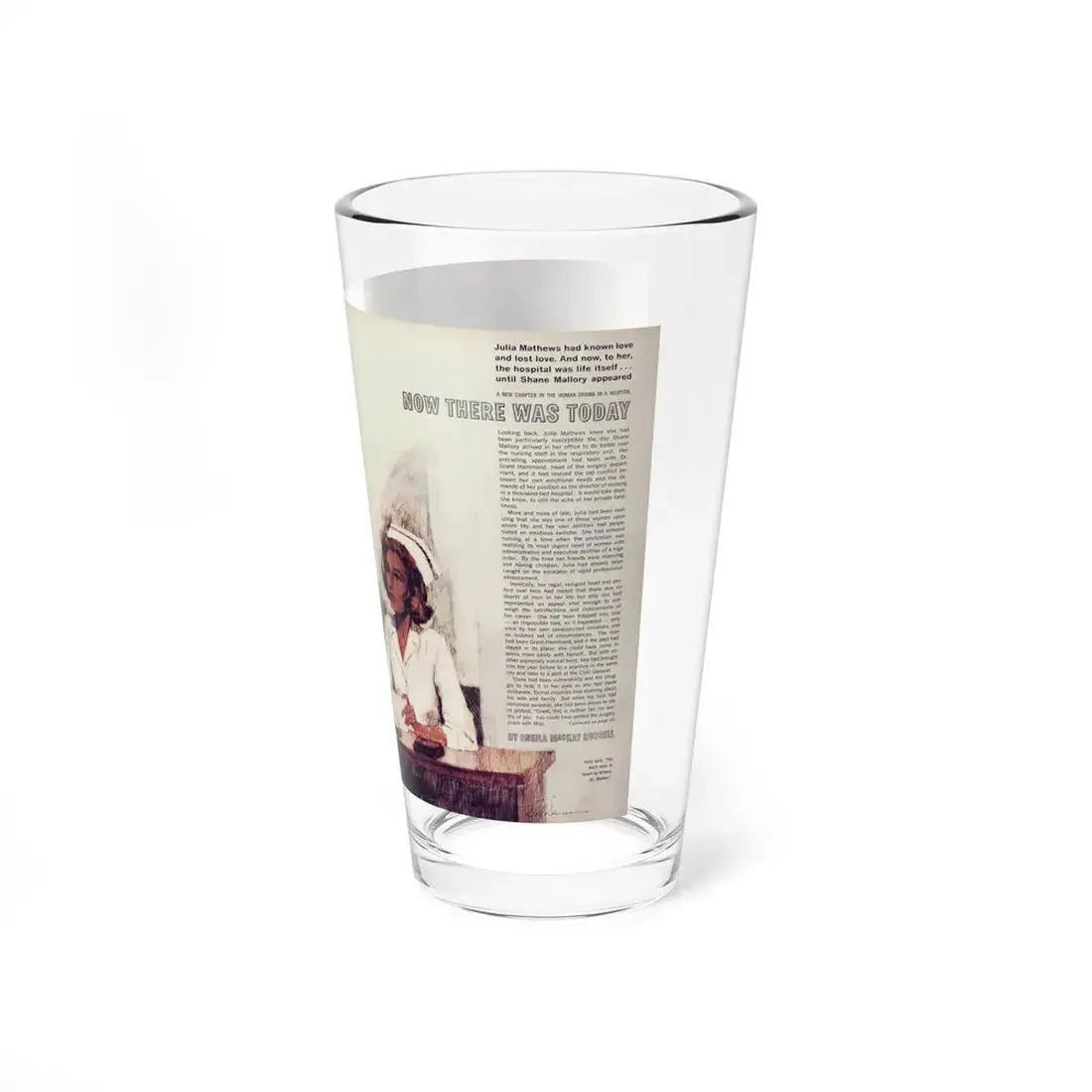 Now There Was Today, Chatelaine, February 1965 (Magazine Illustration) Pint Glass 16oz - Go Mug Yourself
