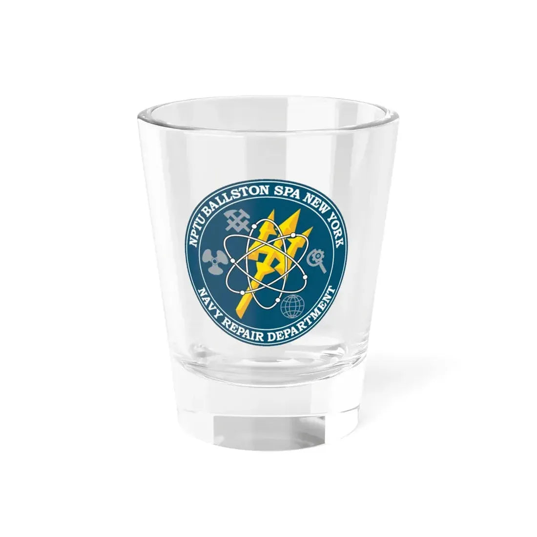 NPTU Ballston SPA NRD (U.S. Navy) Shot Glass 1.5oz 1.5oz - Go Mug Yourself