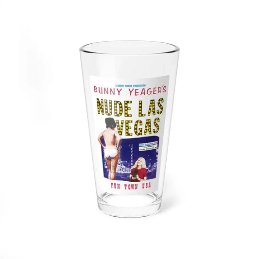 NUDE LAS VEGAS (BUNNY YEAGER) 1963 Movie Poster - Pint Glass 16oz 16oz - Go Mug Yourself