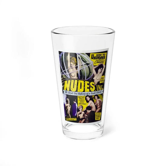 NUDES INC 1964 Movie Poster - Pint Glass 16oz 16oz - Go Mug Yourself
