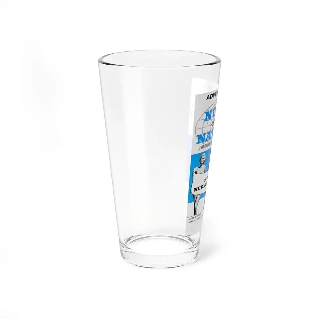 NUDES OF ALL NATIONS 1962 Movie Poster - Pint Glass 16oz - Go Mug Yourself