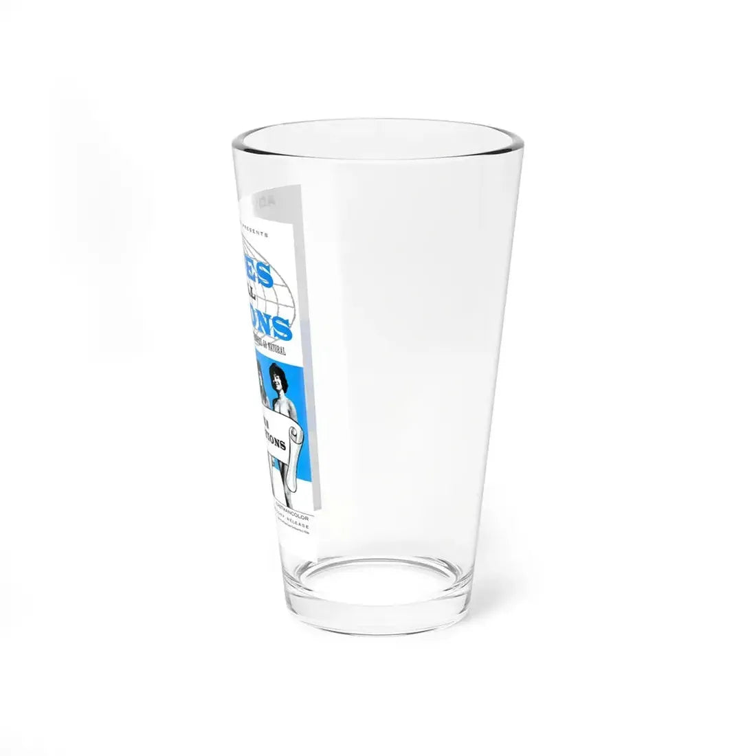 NUDES OF ALL NATIONS 1962 Movie Poster - Pint Glass 16oz - Go Mug Yourself