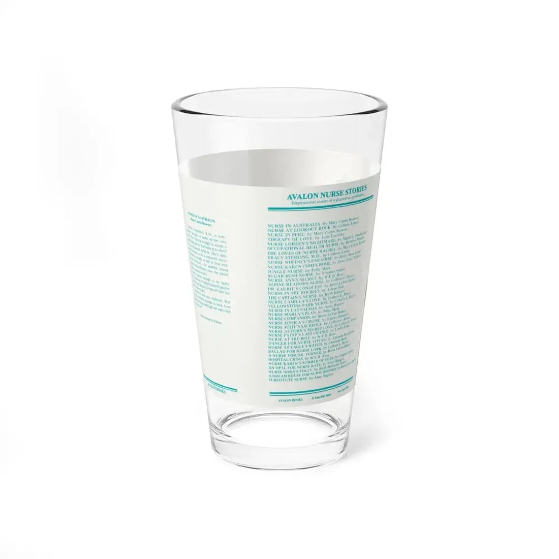 Nurse at Lookout Rock by Colleen Lewis, Dustjacket (Avalon Books, 1981) - Pint Glass 16oz - Go Mug Yourself