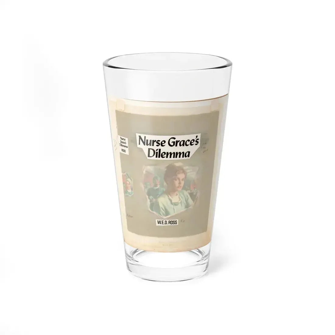 Nurse Grace's Dilemma by W.E.D. Ross (Avalon Books, 1982) - Pint Glass 16oz 16oz - Go Mug Yourself