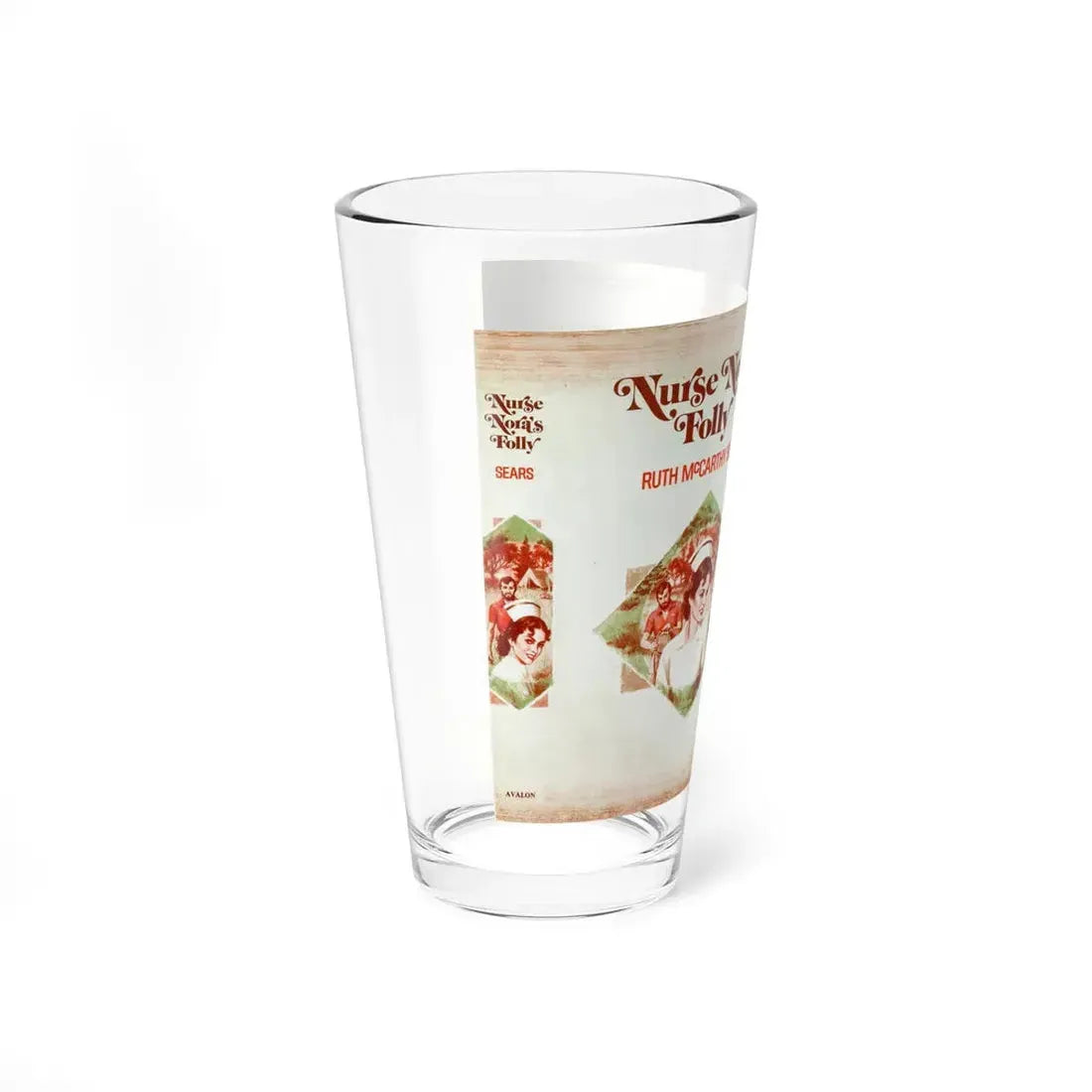Nurse Nora's Folly by Ruth McCarthy Sears, Dustjacket (Avalon Books, 1979) - Pint Glass 16oz - Go Mug Yourself