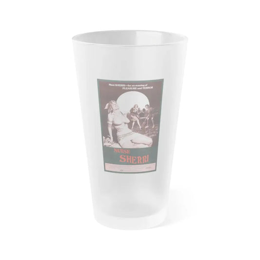 NURSE SHERRI 1977 Movie Poster - Frosted Pint Glass 16oz 16oz Frosted - Go Mug Yourself