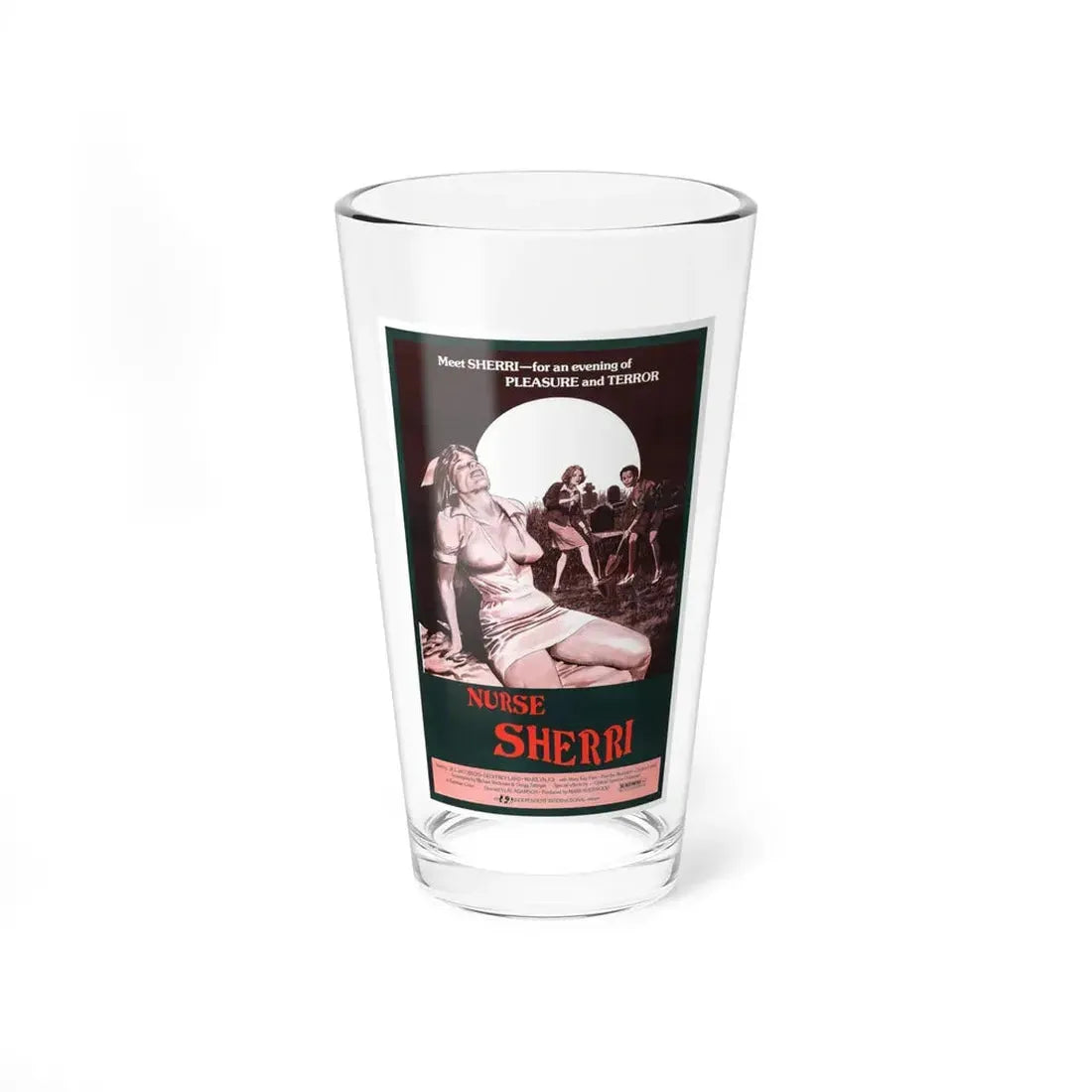 NURSE SHERRI 1977 Movie Poster - Pint Glass 16oz 16oz - Go Mug Yourself