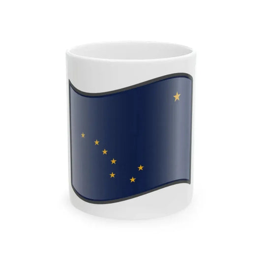 Nuvola Alaska flag (United States) White Coffee Mug 11oz - Go Mug Yourself
