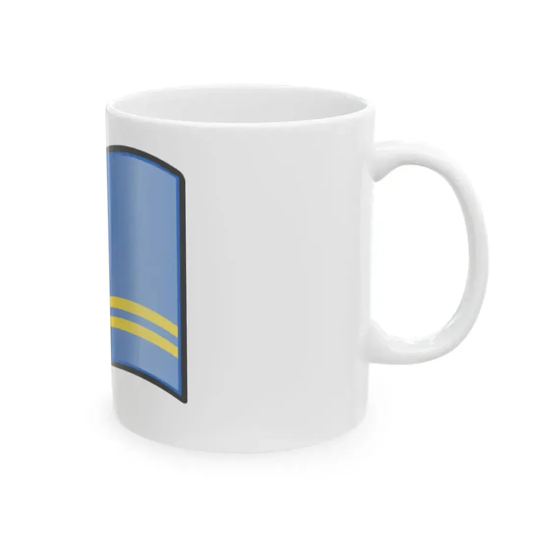 Nuvola Aruban flag (Netherlands) White Coffee Mug - Go Mug Yourself