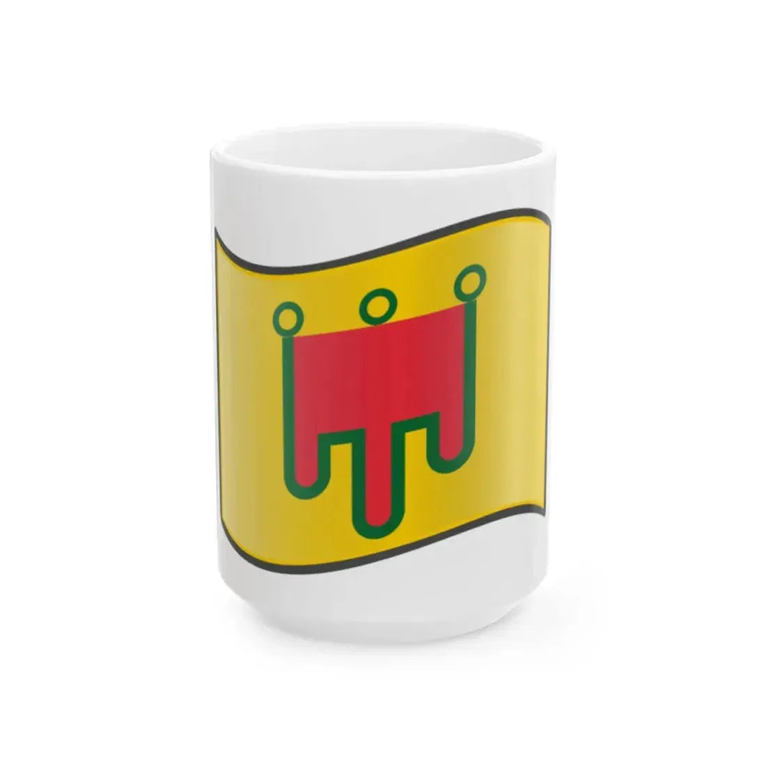 Nuvola Auvergne flag (France) White Coffee Mug 15oz - Go Mug Yourself