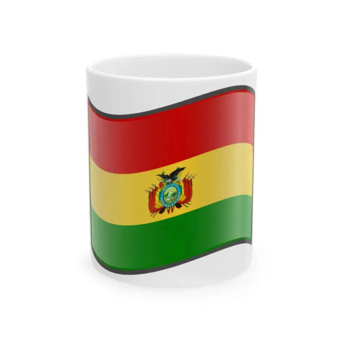 Nuvola Bolivian flag (Bolivia) White Coffee Mug 11oz - Go Mug Yourself