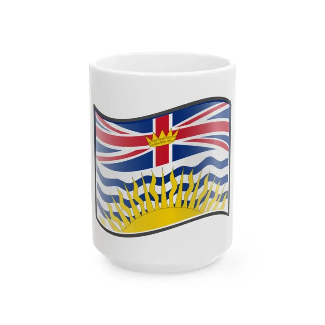 Nuvola British Columbia flag (Canada) White Coffee Mug 15oz - Go Mug Yourself