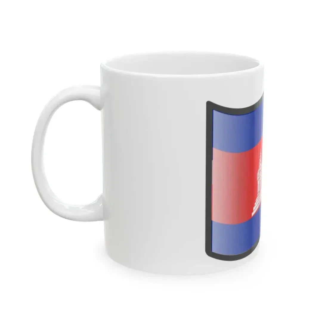 Nuvola Cambodia flag (Cambodia) White Coffee Mug - Go Mug Yourself