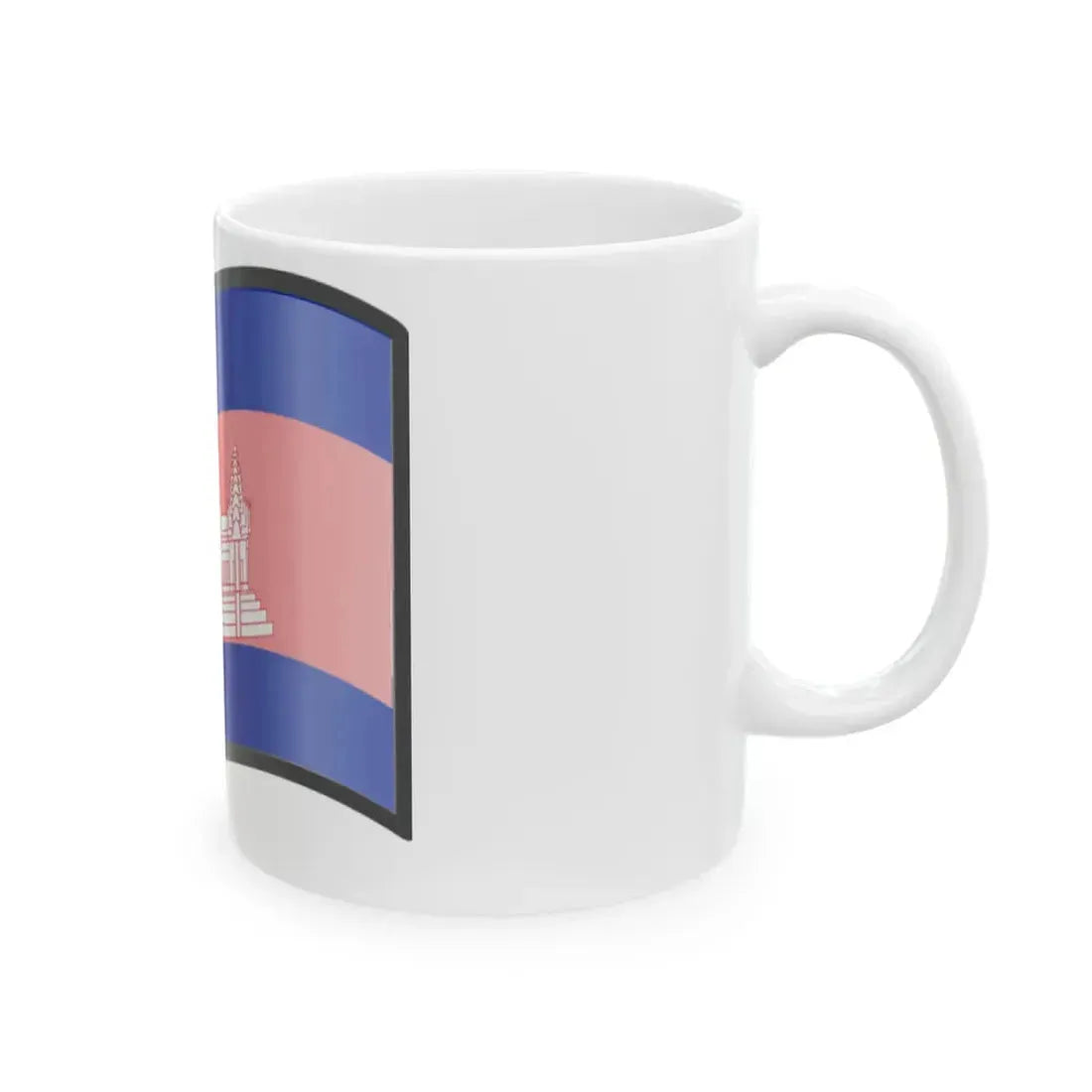 Nuvola Cambodia flag (Cambodia) White Coffee Mug - Go Mug Yourself