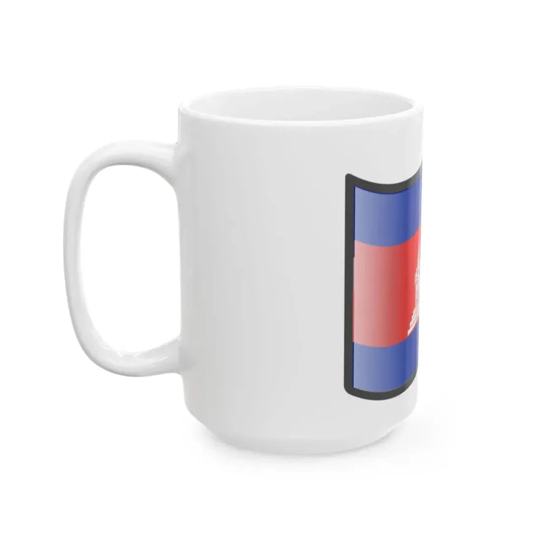 Nuvola Cambodia flag (Cambodia) White Coffee Mug - Go Mug Yourself