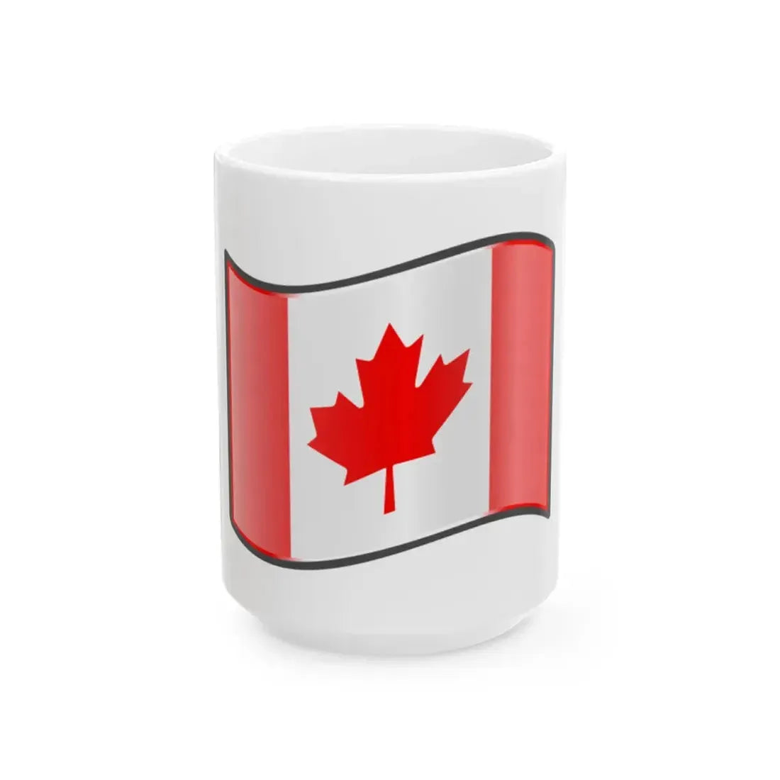 Nuvola Canada flag (Canada) White Coffee Mug 15oz - Go Mug Yourself
