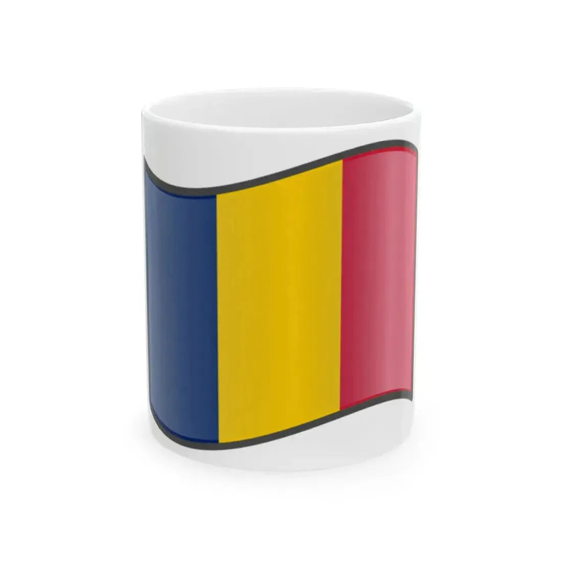 Nuvola Chadian flag (Chad) White Coffee Mug 11oz - Go Mug Yourself